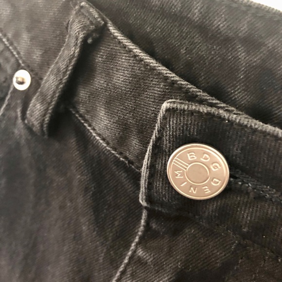 BDG drainpipe high rise cropped black jeans - Picture 4 of 7